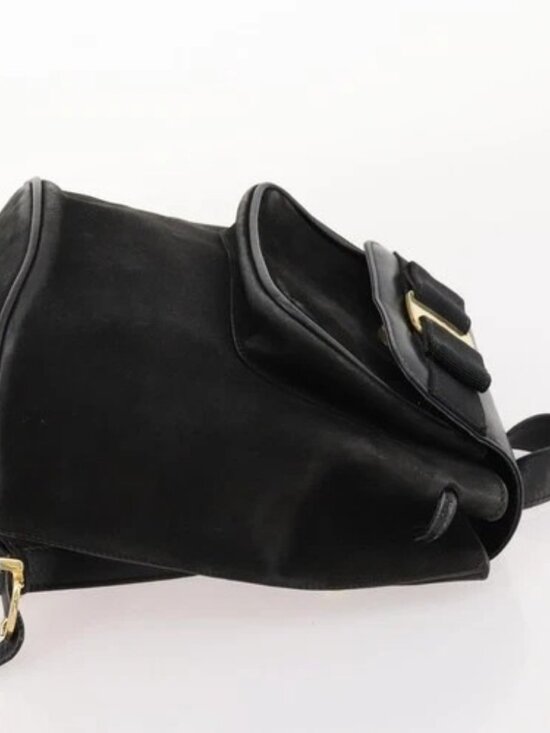 Salvatore Ferragamo Vara Ribbon Backpack Leather Black Gold Auth 172240 main image 16